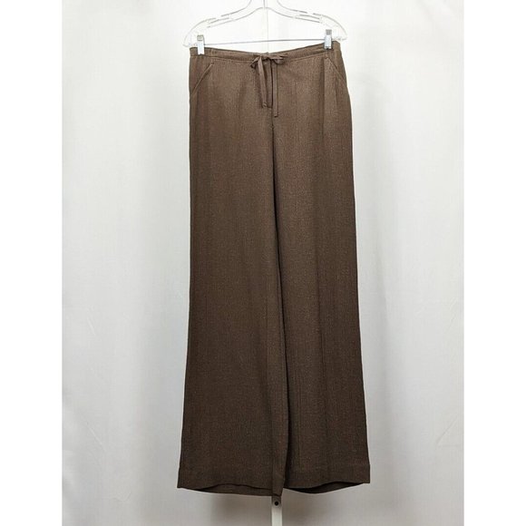 J. Jill Pants - J.Jill Pants Brown Hemp Blend Tie Waist Misses XS